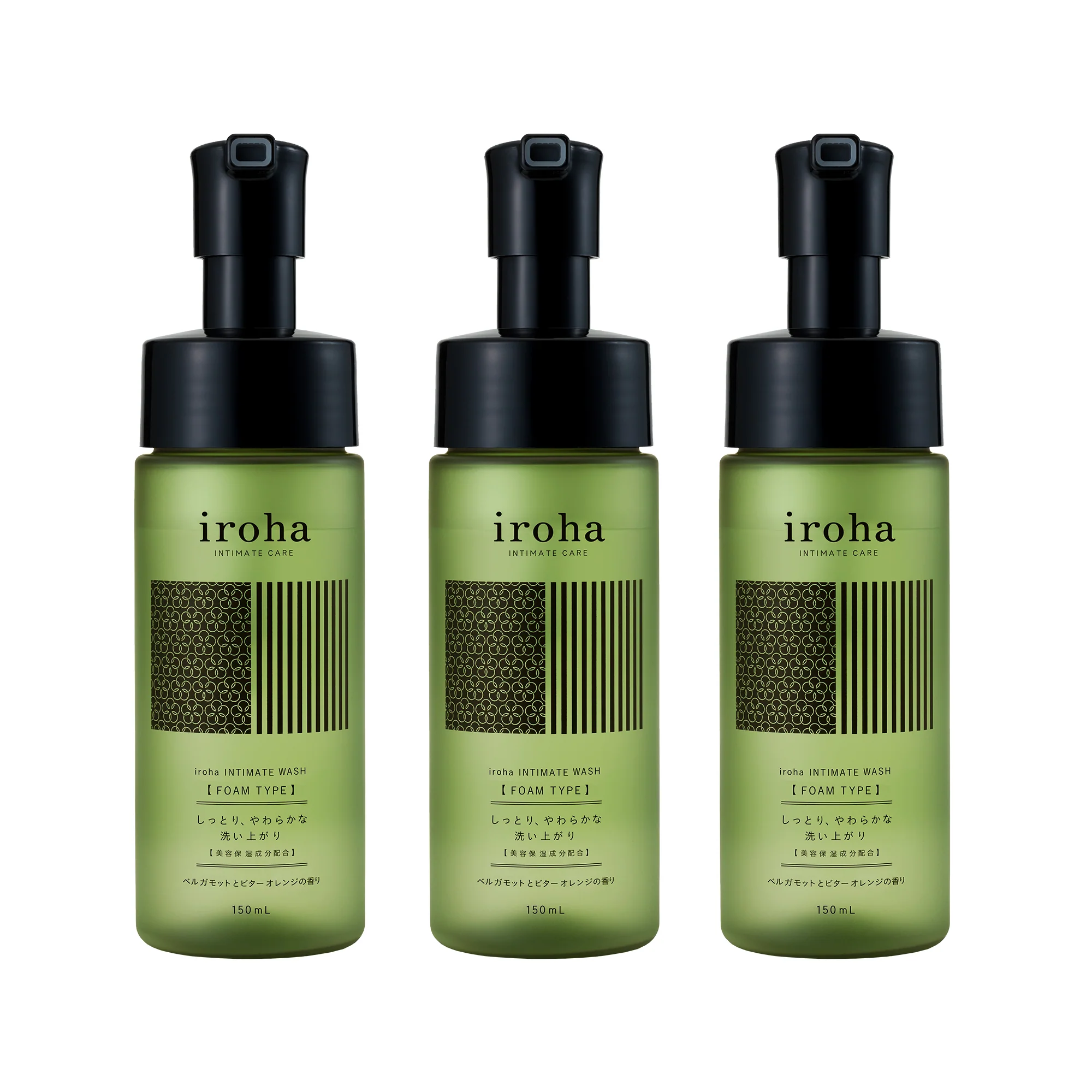 iroha INTIMATE WASH [FOAM TYPE] Bergamot and Bitter Orange