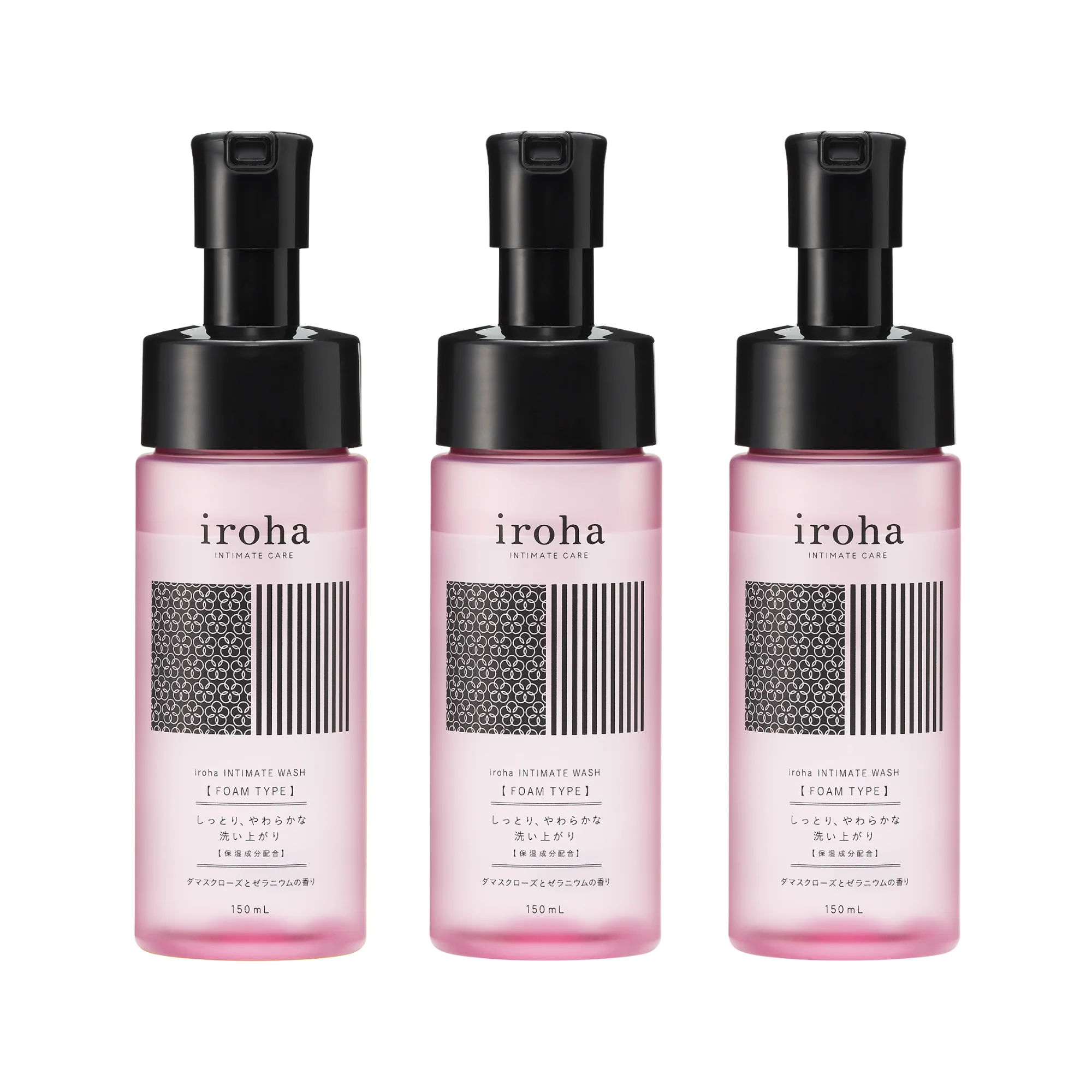iroha INTIMATE WASH [FOAM TYPE] Damask Rose and Geranium