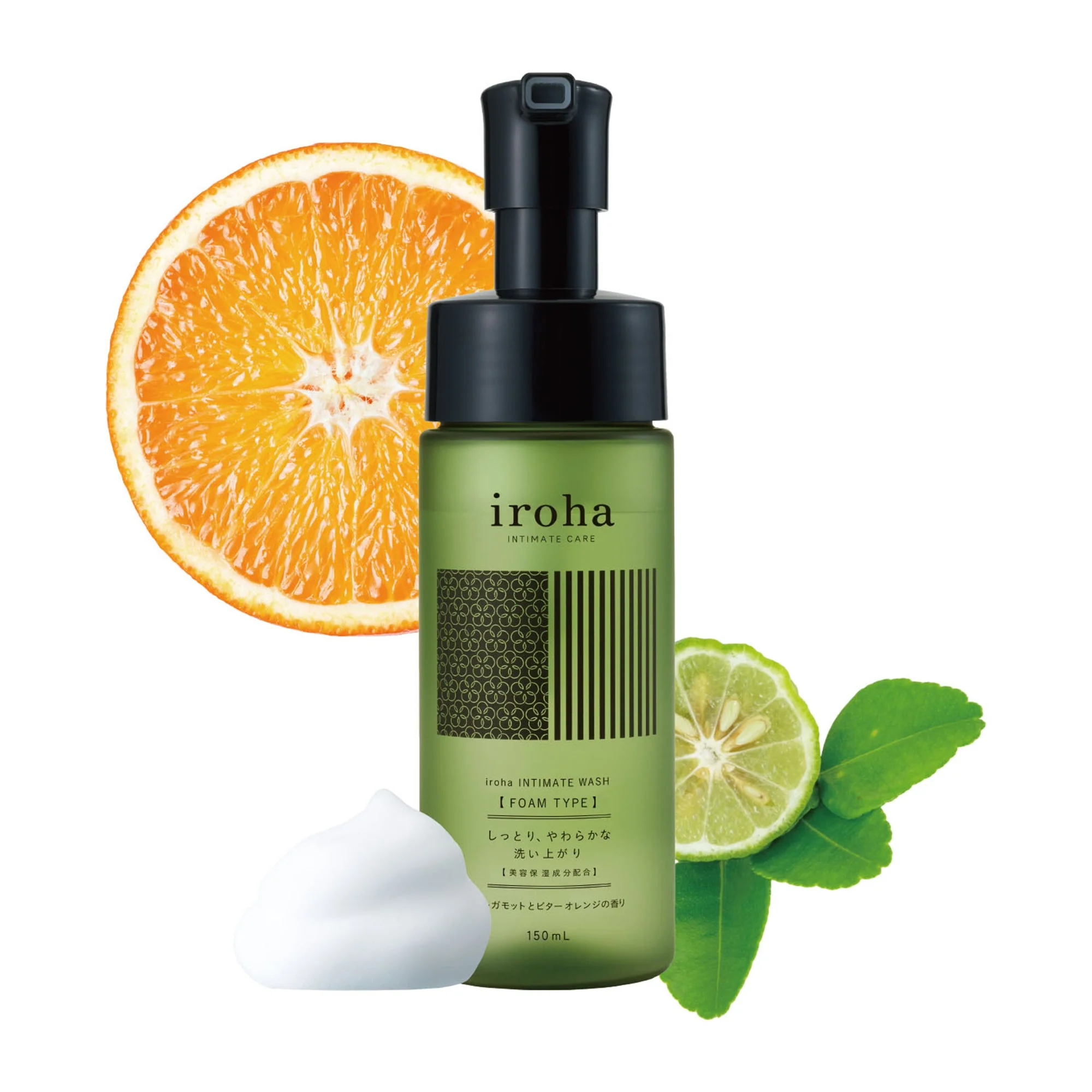 iroha INTIMATE WASH [FOAM TYPE] Bergamot and Bitter Orange Set