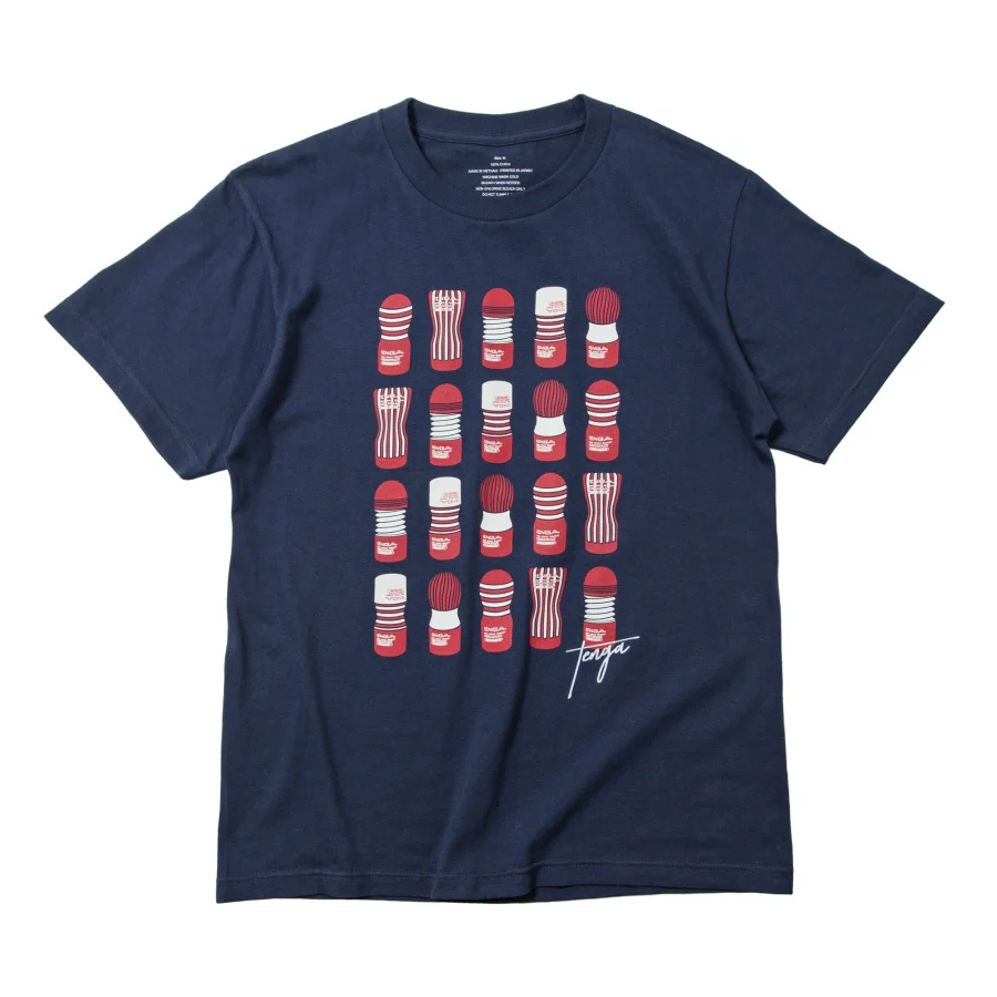 TENGA 20 CUPS T-Shirt [Navy Blue]